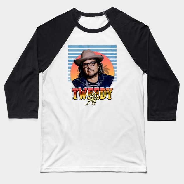 jeff tweedy retro style flyer vintage Baseball T-Shirt by Now and Forever